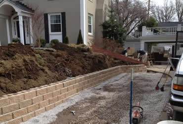 Hardscaping project by Hobgood Landscaping