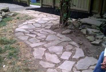 Hardscaping project by Hobgood Landscaping