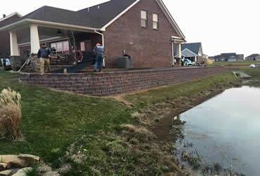 Hardscaping project by Hobgood Landscaping