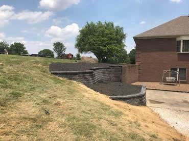 Hardscaping project by Hobgood Landscaping