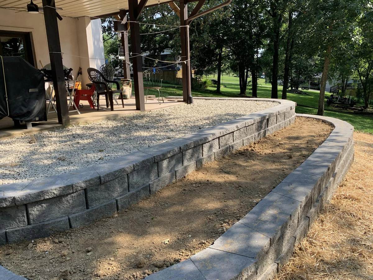 Hardscaping project by Hobgood Landscaping