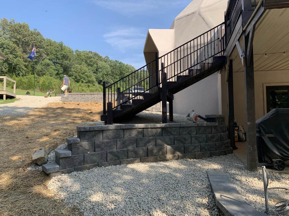 Hardscaping project by Hobgood Landscaping