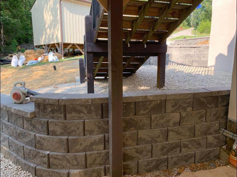 Hardscaping project by Hobgood Landscaping