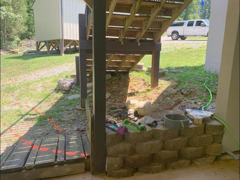 Hardscaping project by Hobgood Landscaping