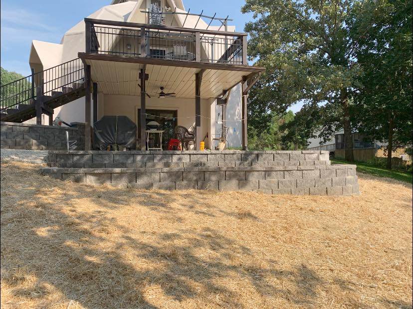 Hardscaping project by Hobgood Landscaping