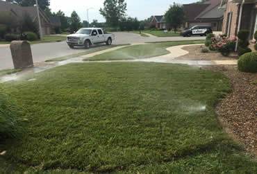 Irrigation project by Hobgood Landscaping